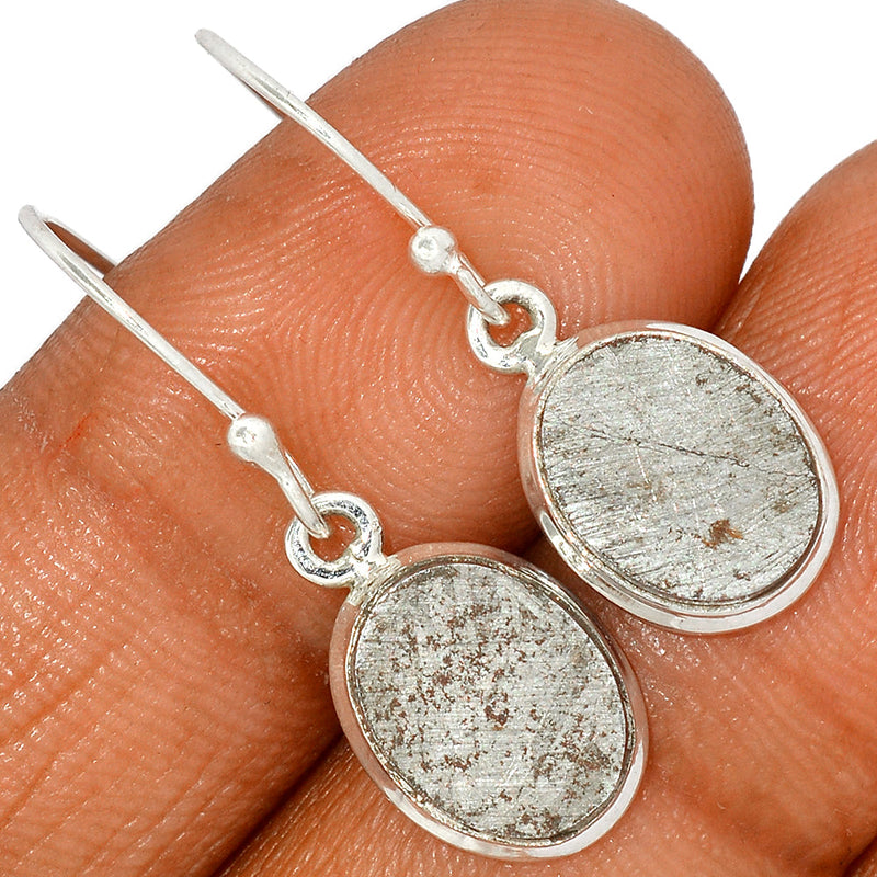 1.2" Muonionalusta Meteorite Sweden Earrings - GBME346