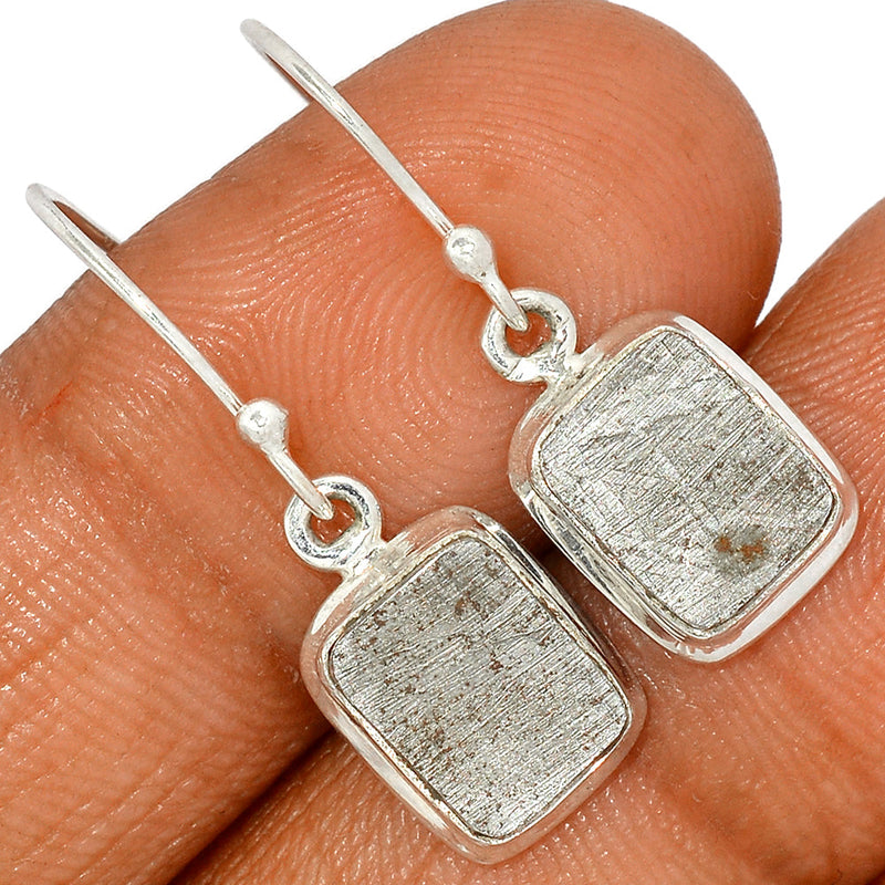 1.1" Muonionalusta Meteorite Sweden Earrings - GBME348