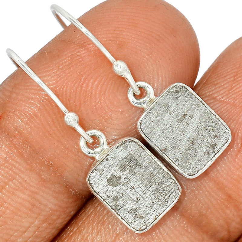 1.1" Muonionalusta Meteorite Sweden Earrings - GBME355