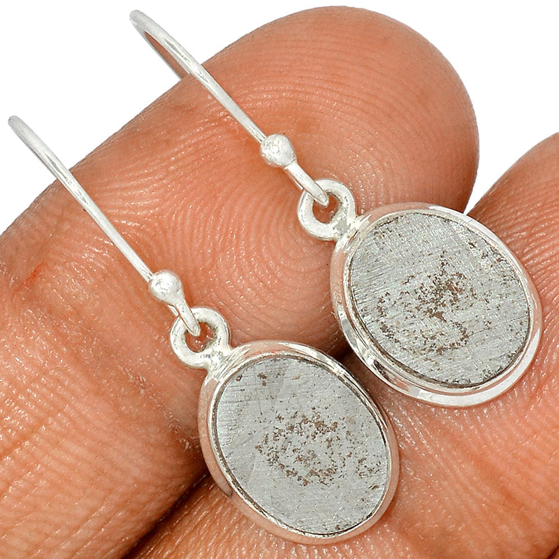 1.2" Muonionalusta Meteorite Sweden Earrings - GBME361