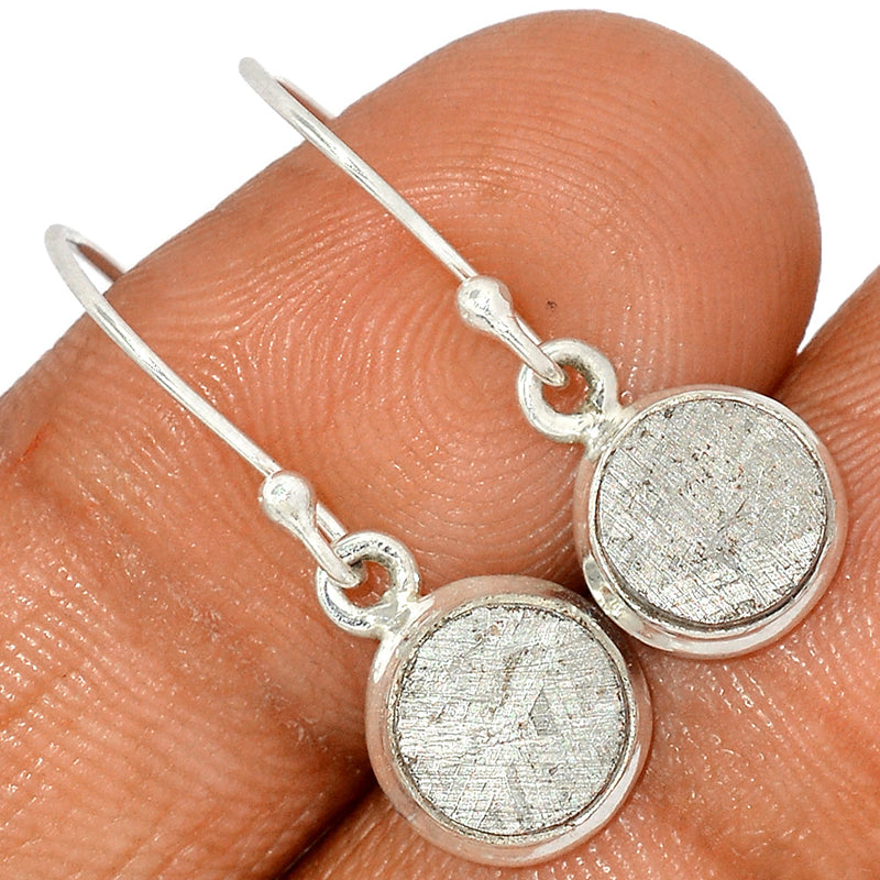 1.1" Muonionalusta Meteorite Sweden Earrings - GBME365