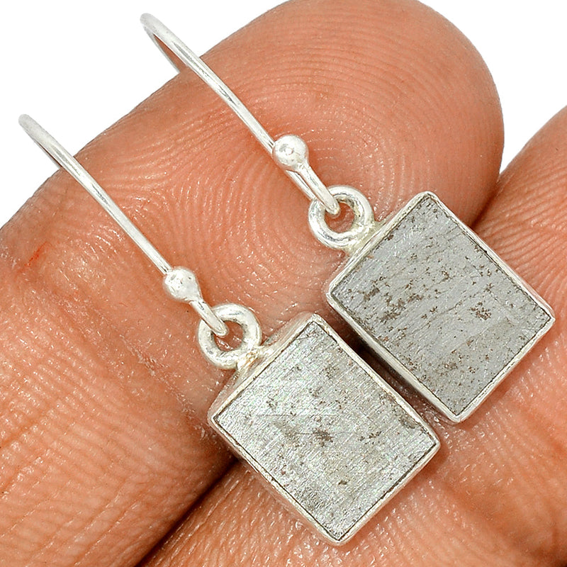 1.1" Muonionalusta Meteorite Sweden Earrings - GBME373