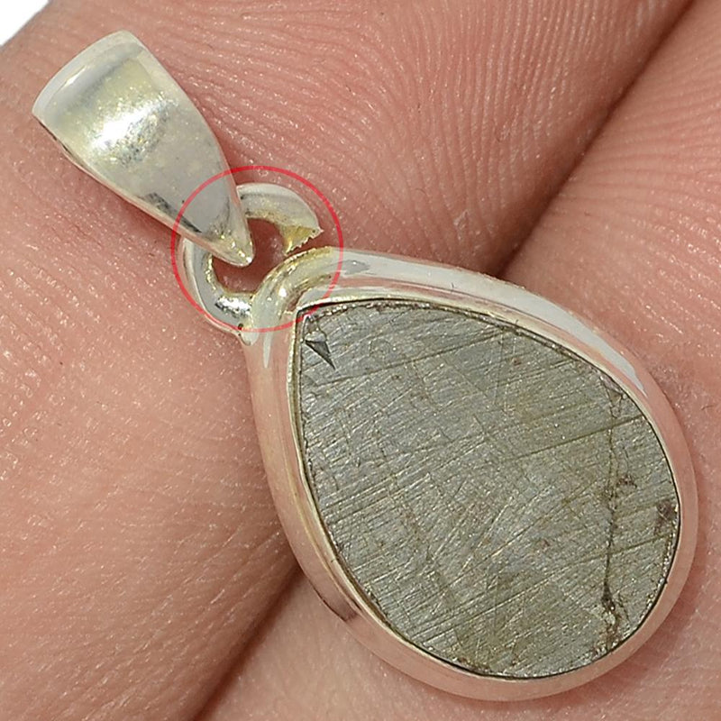 1" Meteorite - Muonionalusta Sweden Pendants - GBMP577