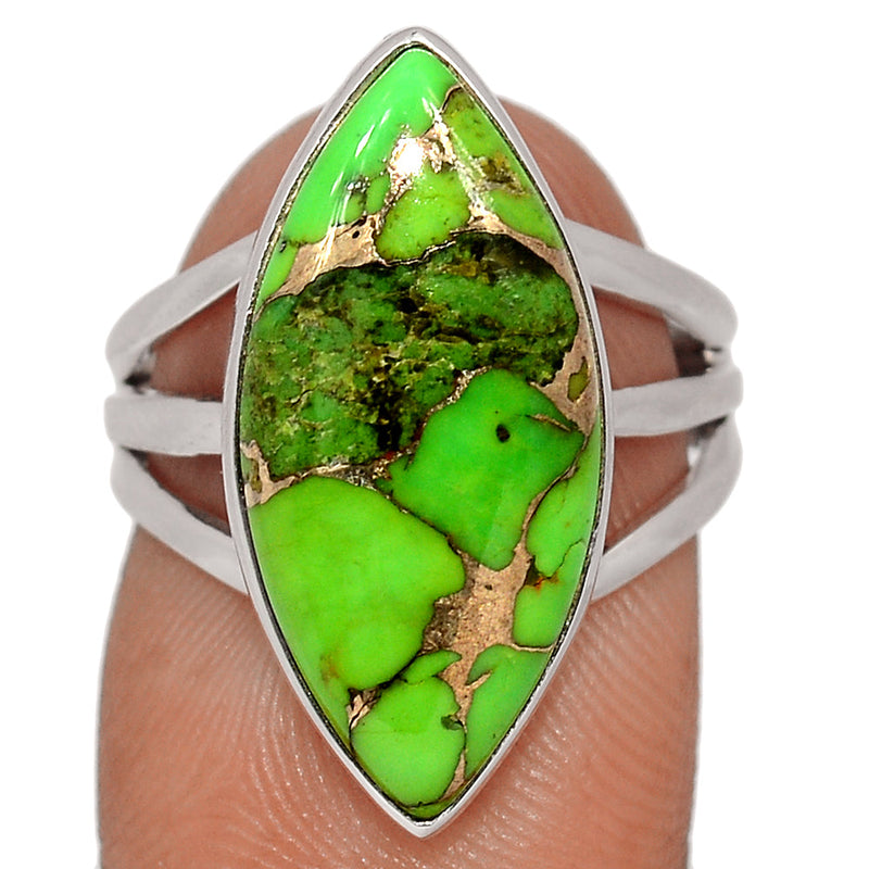 Green Copper Turquoise Ring - GCTR1184