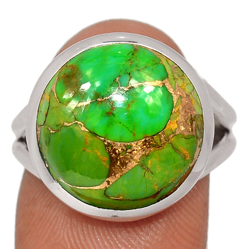 Green Copper Turquoise Ring - GCTR1192