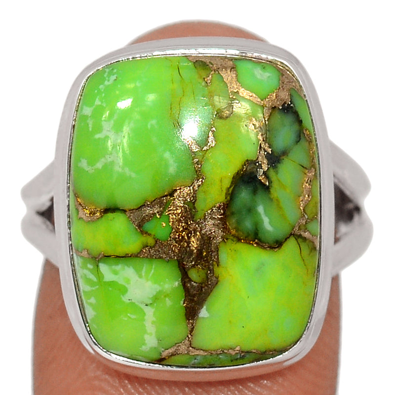 Green Copper Turquoise Ring - GCTR1194