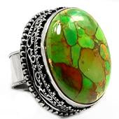 Green Copper Turquoise Ring - GCTR830