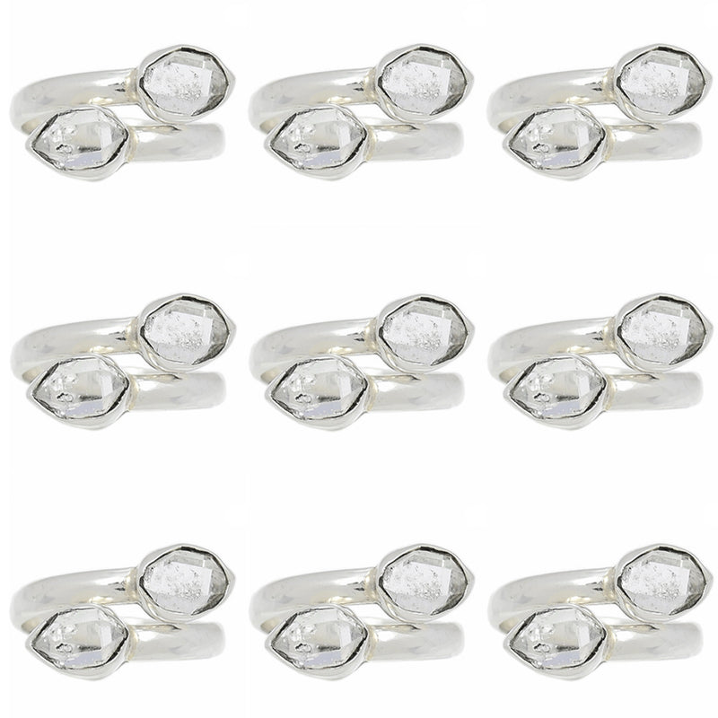 10 Pieces Mix Lot - Herkimer Diamond Ring - GHKDR6