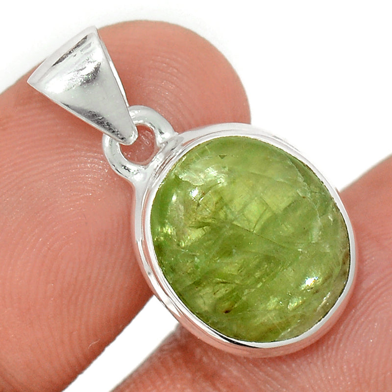 1" Green Kyanite Cabochon Pendants - GKCP198