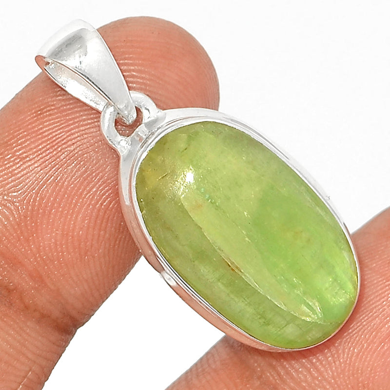 1.3" Green Kyanite Cabochon Pendants - GKCP20