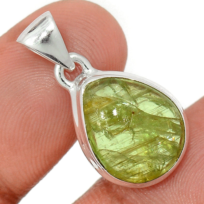 1" Green Kyanite Cabochon Pendants - GKCP213