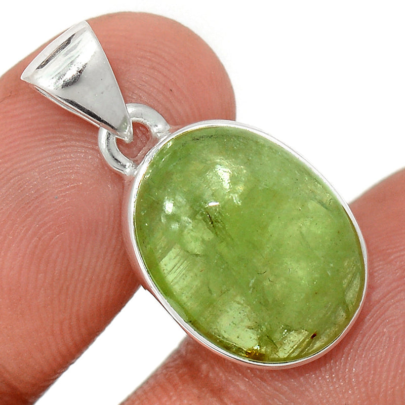 1.1" Green Kyanite Cabochon Pendants - GKCP227