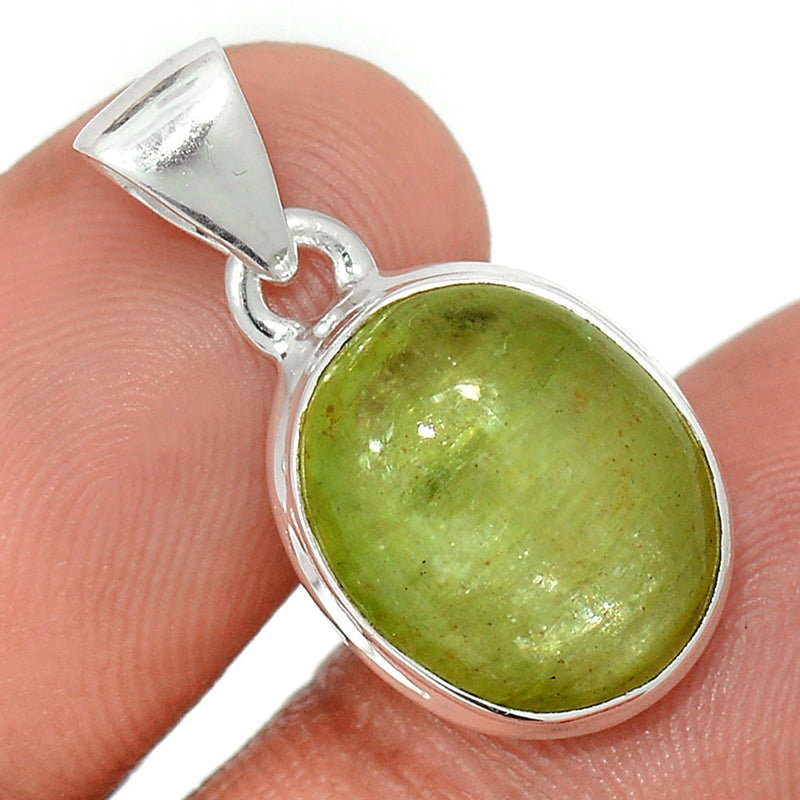 1" Green Kyanite Cabochon Pendants - GKCP236