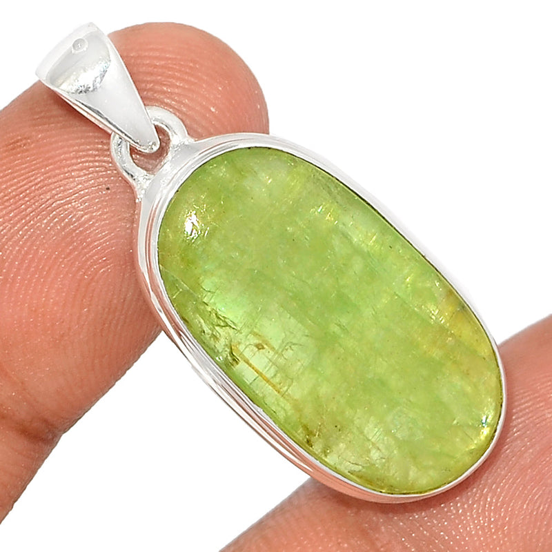 1.5" Green Kyanite Cabochon Pendants - GKCP72