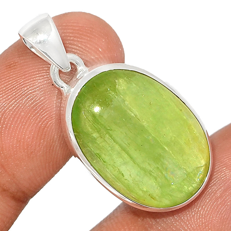 1.3" Green Kyanite Cabochon Pendants - GKCP73