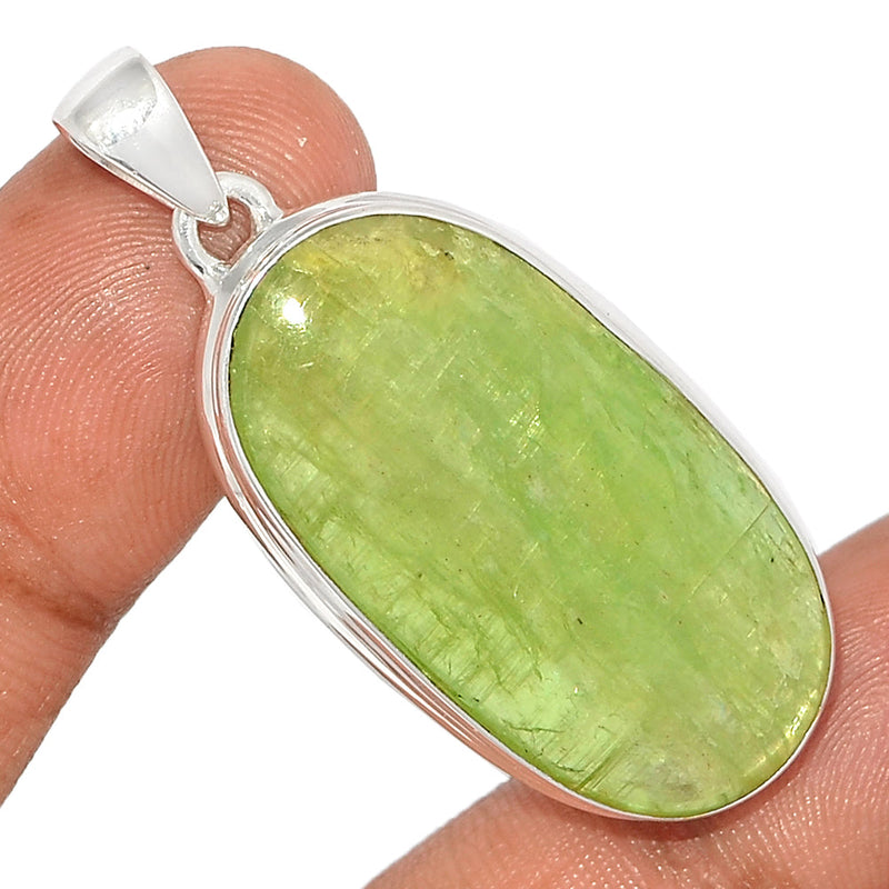 1.8" Green Kyanite Cabochon Pendants - GKCP75