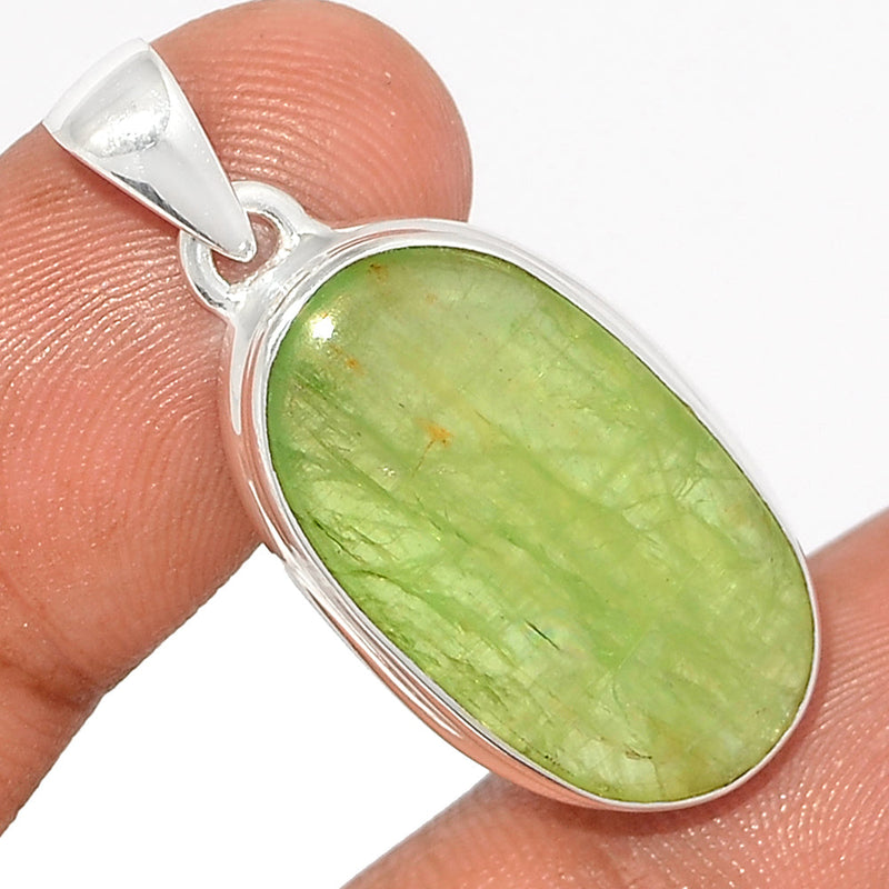 1.5" Green Kyanite Cabochon Pendants - GKCP82