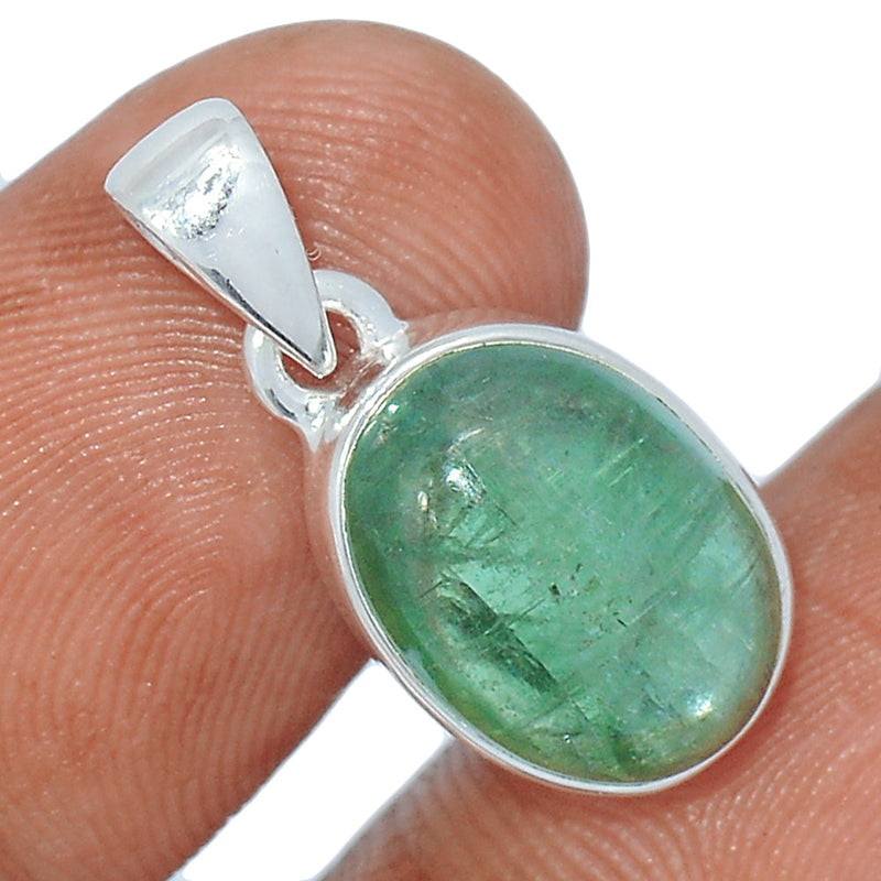 1" Green Kyanite Cabochon Pendants - GKCP95