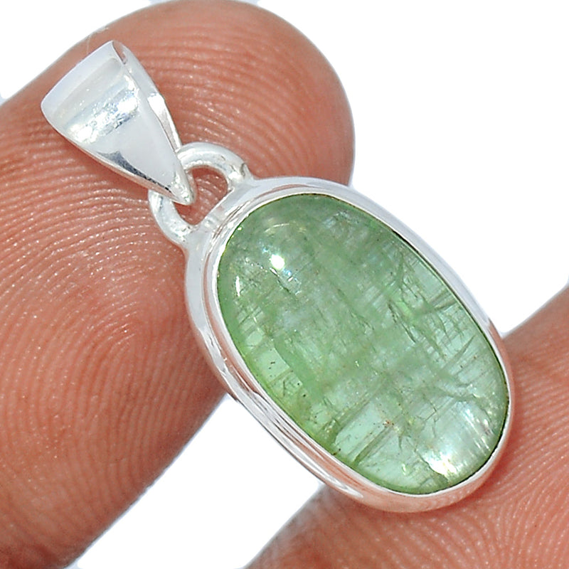 1" Green Kyanite Cabochon Pendants - GKCP97