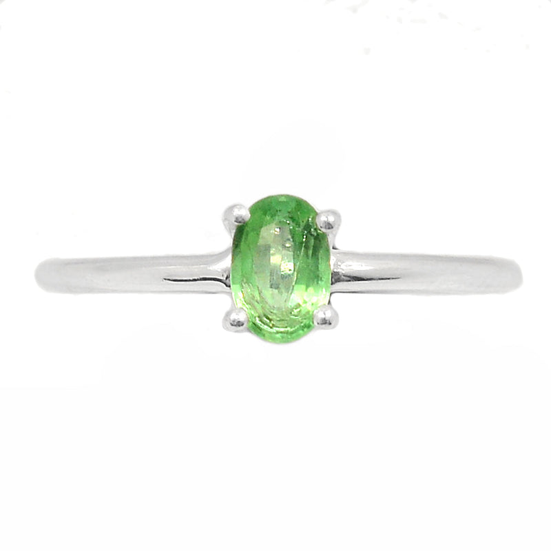 Claw - Green Kyanite Faceted Ring - GKFR122