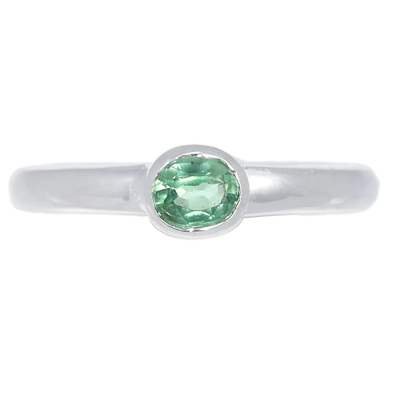 Green Kyanite Faceted Ring - GKFR60
