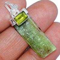 1.5" Green Kyanite Rough Pendants - GKRP519