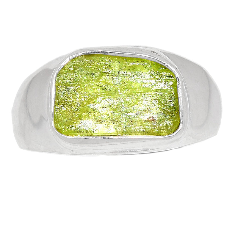 Solid - Green Kyanite Rough Ring - GKRR481