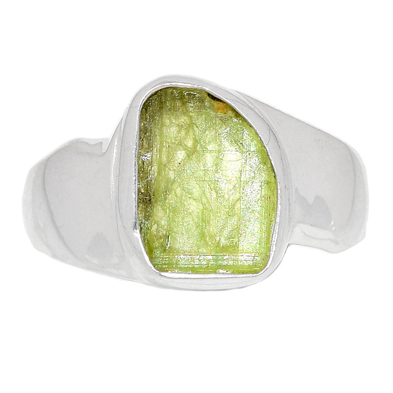 Solid - Green Kyanite Rough Ring - GKRR484