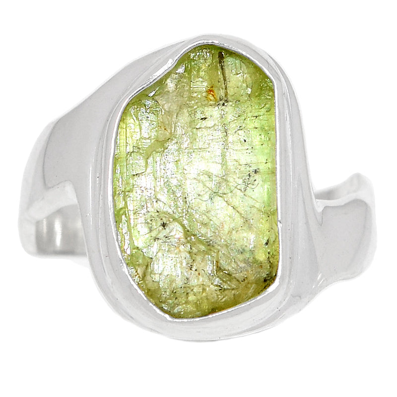 Solid - Green Kyanite Rough Ring - GKRR487