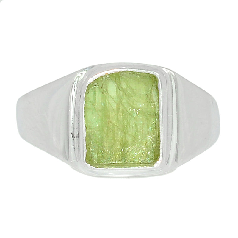 Solid - Green Kyanite Rough Ring - GKRR512
