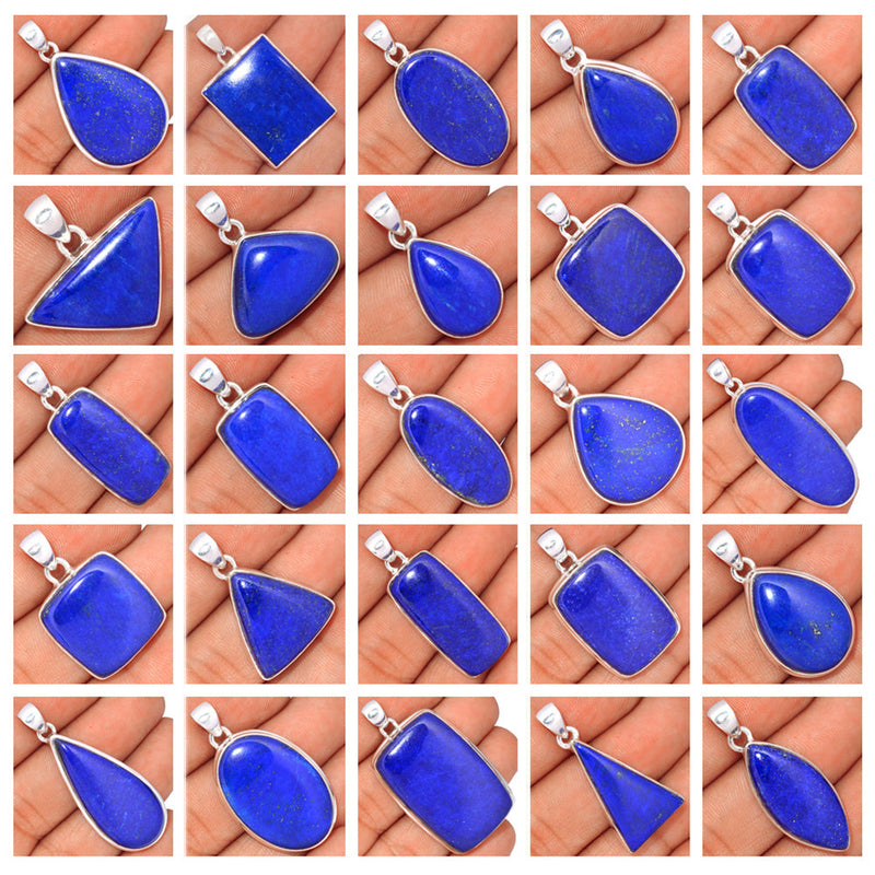 250 Grams Mix Lot - Lapis Pendants - GLPSP1