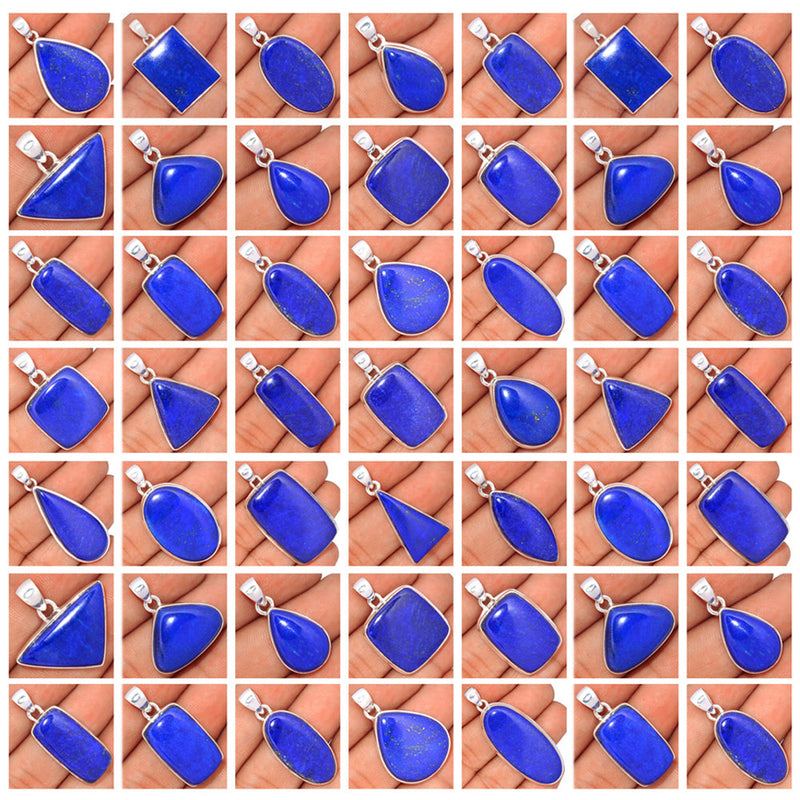 500 Grams Mix Lot - Lapis Pendants - GLPSP2