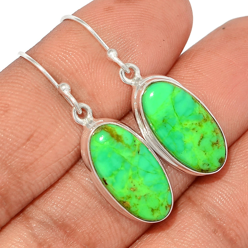 1.5" Green Mohave Turquoise Earrings - GMTE581