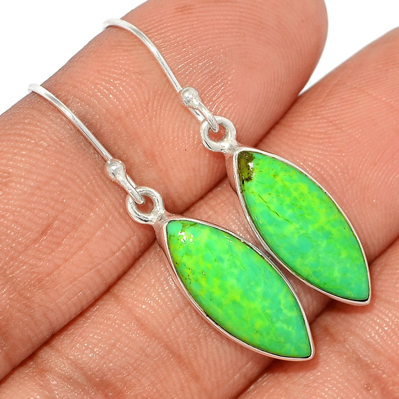 1.5" Green Mohave Turquoise Earrings - GMTE586