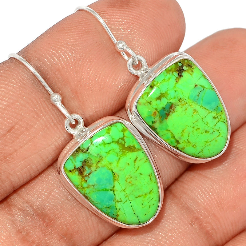 1.5" Green Mohave Turquoise Earrings - GMTE590