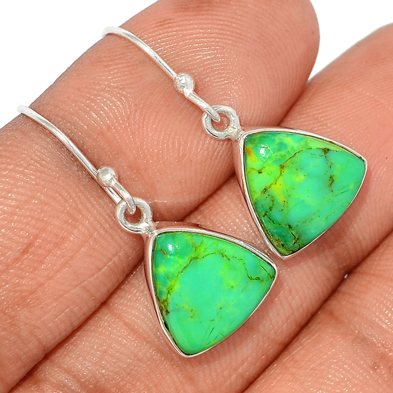 1.2" Green Mohave Turquoise Earrings - GMTE611