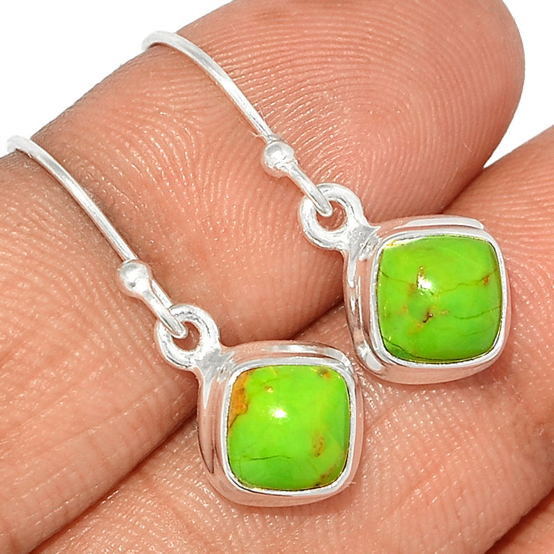 1.1" Green Mohave Turquoise Earrings - GMTE650