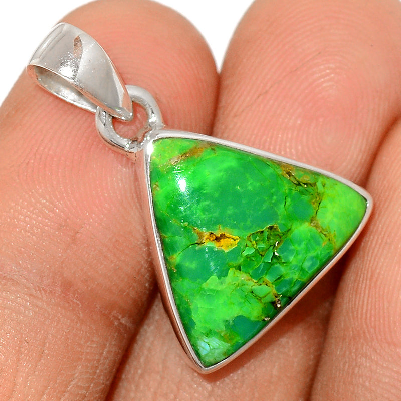 1.1" Green Mohave Turquoise Pendants - GMTP1018