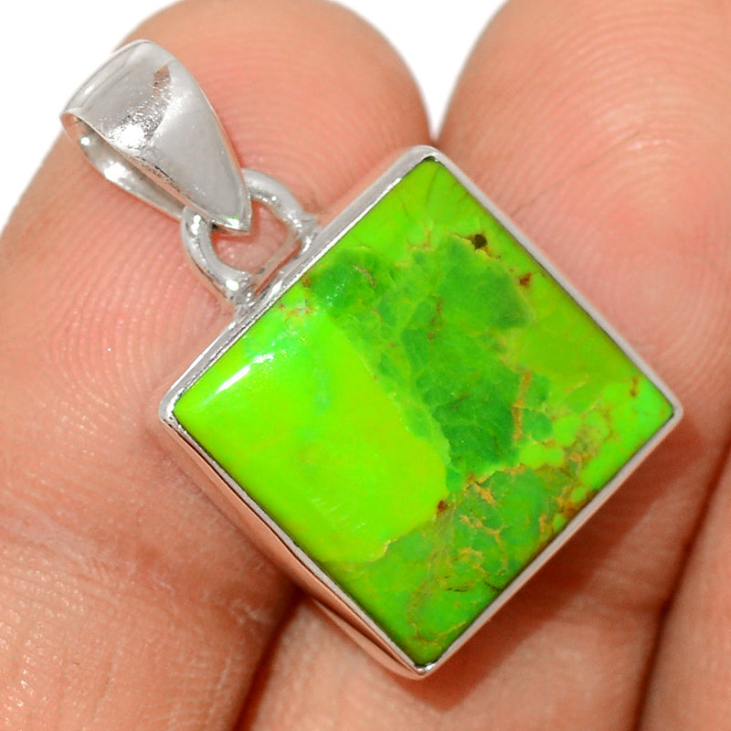 1" Green Mohave Turquoise Pendants - GMTP1029