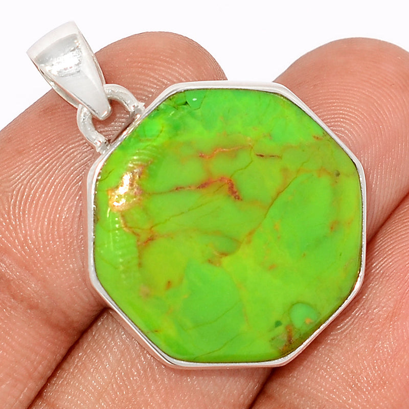 1.3" Green Mohave Turquoise Pendants - GMTP1037