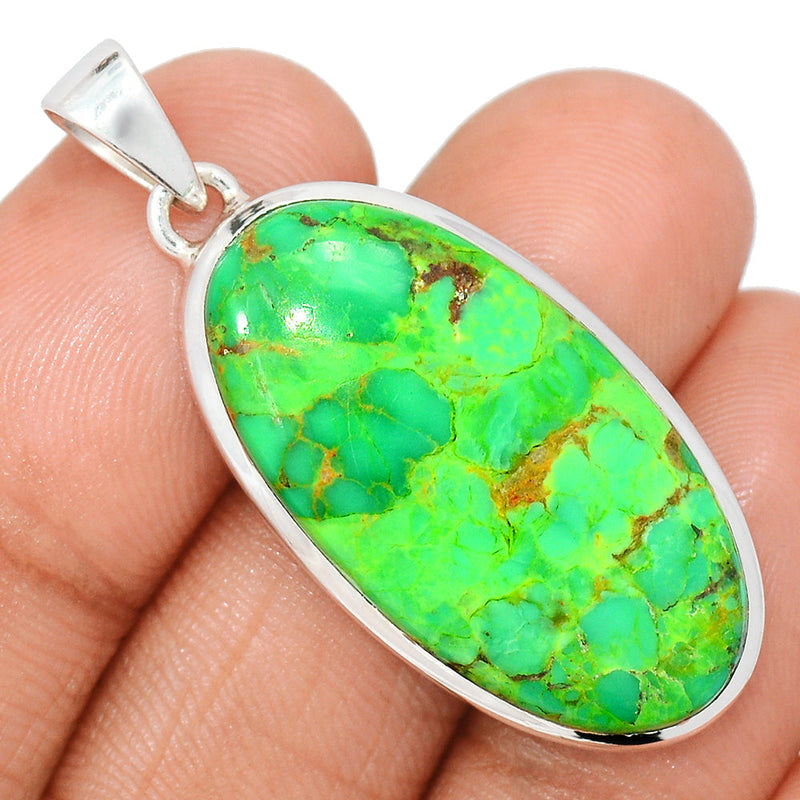 1.7" Green Mohave Turquoise Pendants - GMTP1040