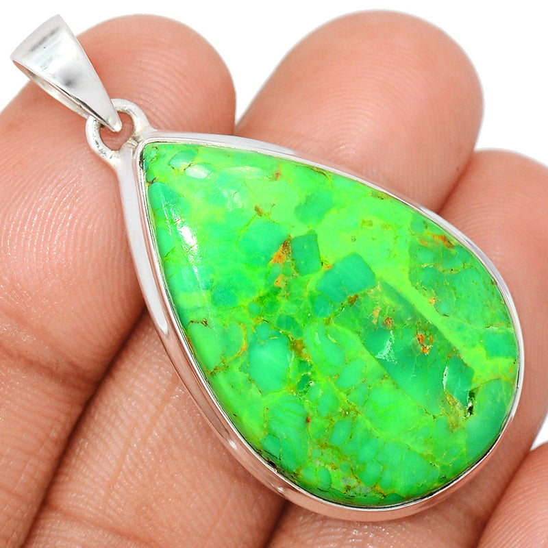 1.7" Green Mohave Turquoise Pendants - GMTP1041