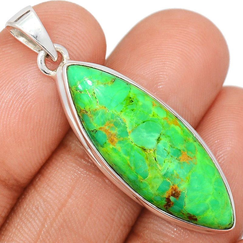 1.7" Green Mohave Turquoise Pendants - GMTP1058