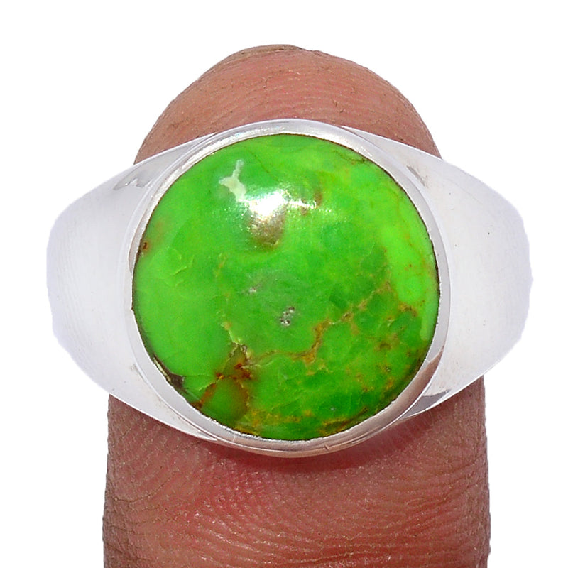 Solid - Green Mohave Turquoise Ring - GMTR755