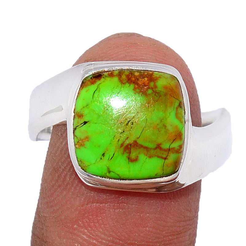 Solid - Green Mohave Turquoise Ring - GMTR756