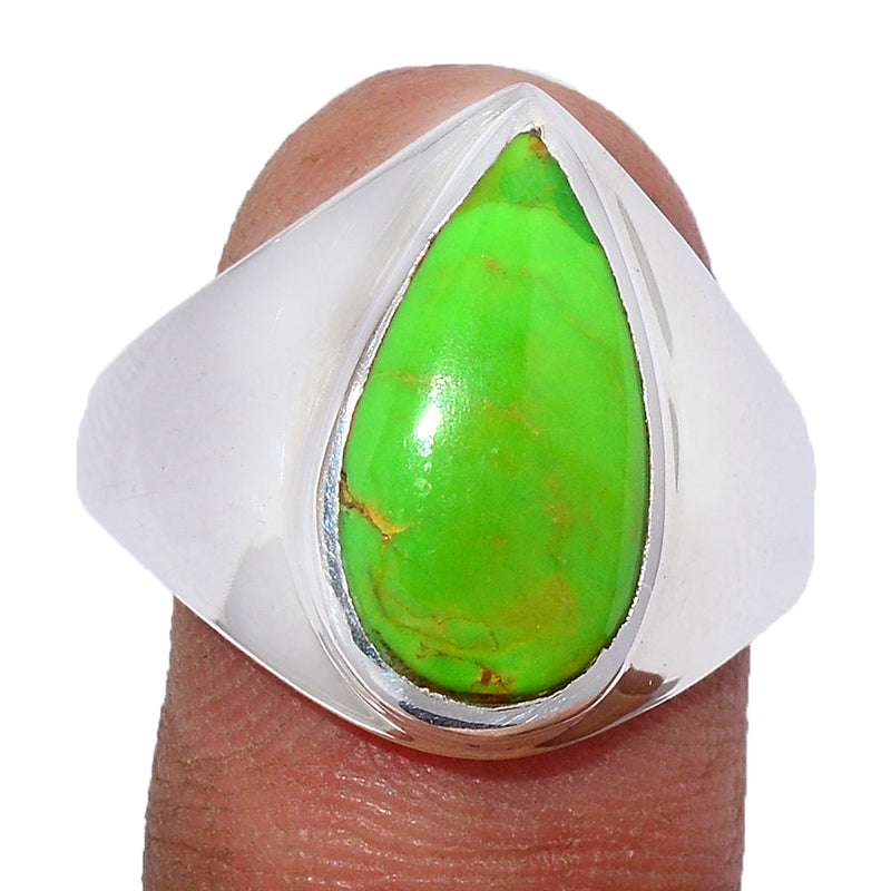 Solid - Green Mohave Turquoise Ring - GMTR757