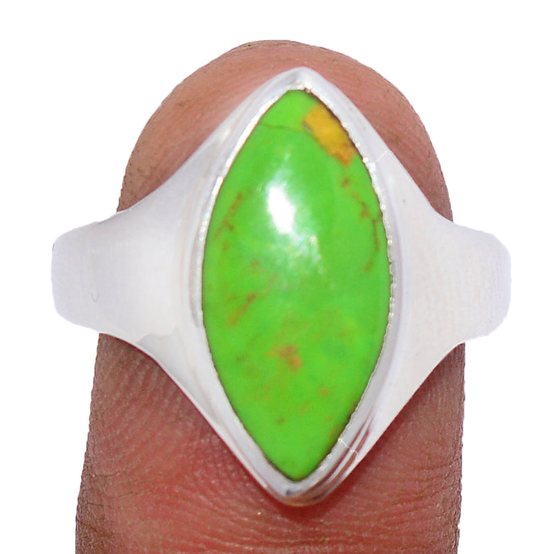 Solid - Green Mohave Turquoise Ring - GMTR761
