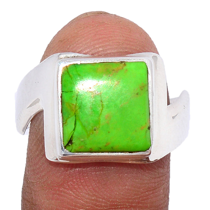 Solid - Green Mohave Turquoise Ring - GMTR762