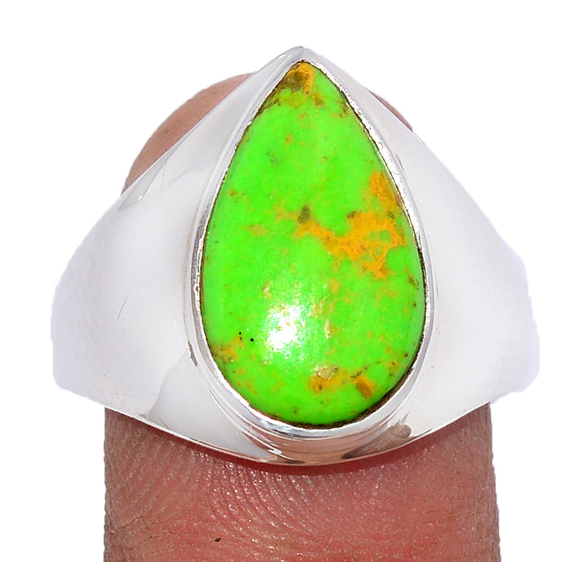 Solid - Green Mohave Turquoise Ring - GMTR763