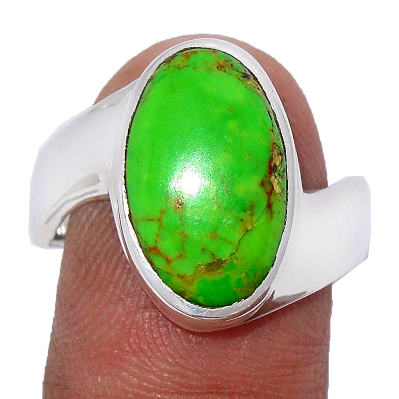 Solid - Green Mohave Turquoise Ring - GMTR766